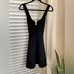 Staple Black Dress - Cross Back